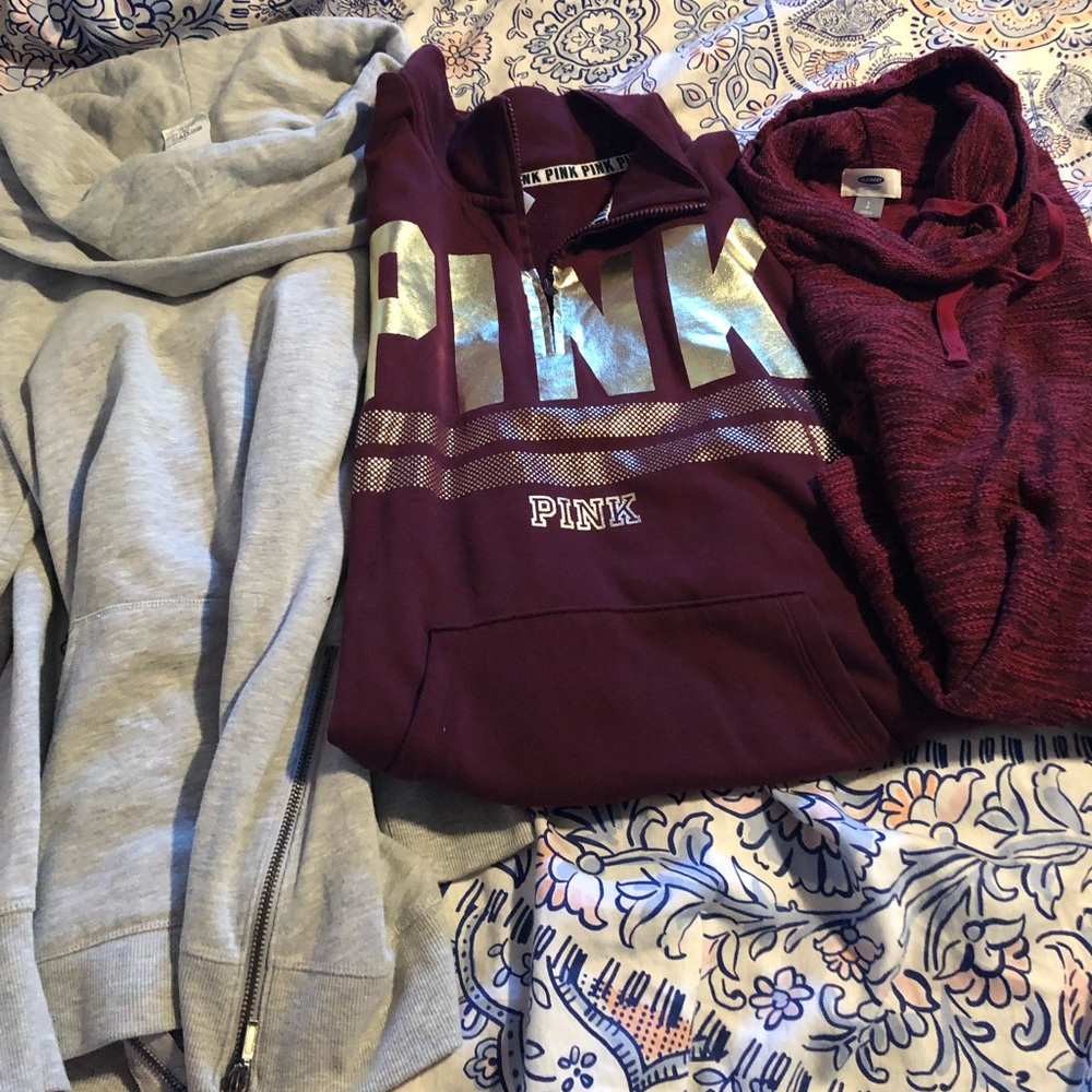 3 brand name sweatshirts!